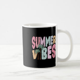 Taza De Café Vibraciones de Verano Hola Vacaciones de Verano Cr