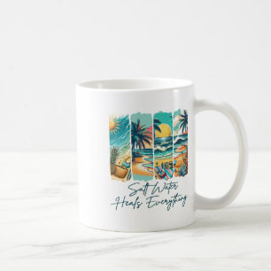 Taza De Café Vibraciones de Verano Vacaciones en la Playa El Ag