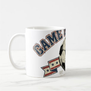 Taza De Café Vibraciones del Día del Juego Fútbol US Fan Retro