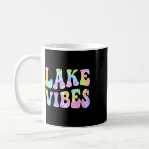 Taza De Café Vibraciones del lago Mujeres divertidas pescando e