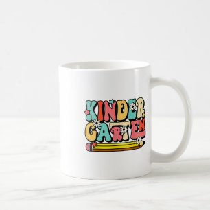 Taza De Café Vibraciones divertidas de Hello Kindergarten Retro