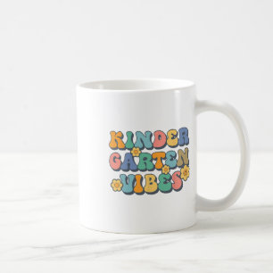 Taza De Café Vibraciones divertidas de Hello Kindergarten Retro