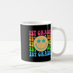 Taza De Café Vibraciones geniales de primer grado Cara Retro Ma