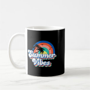Taza De Café Vibraciones Geniales de Verano Vacaciones de Veran