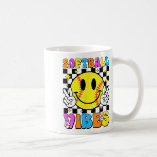 Taza De Café Vibraciones Suaves Retro Groovy Día de Juego Chica