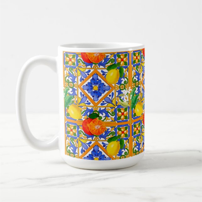 Taza De Café Vibran Mediterranean lemon Mug (Izquierda)