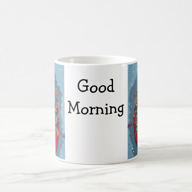 Taza De Café Vibrant Abstract Lobster Mug (Centro)