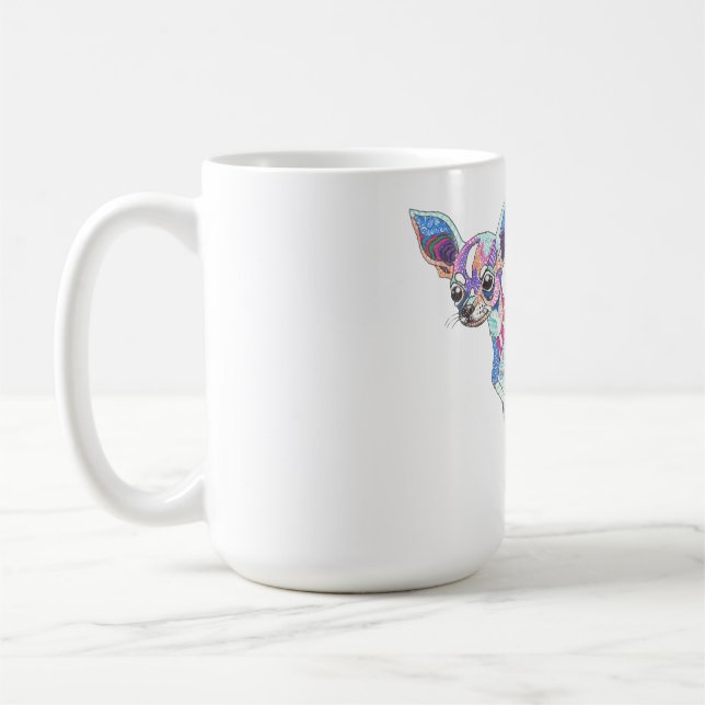 Taza De Café Vibrant Chihuahua Mug (Izquierda)