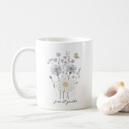 Taza De Café Vibrant field of wildflowers 