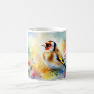 Taza De Café Vibrant Goldfinch AREF611 - Watercolor
