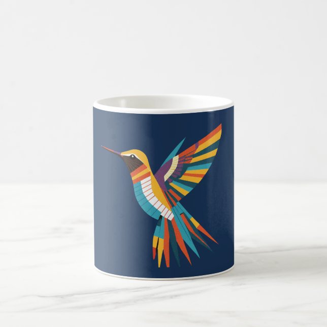 Taza De Café Vibrant Hummingbird Coffee Mug (Centro)