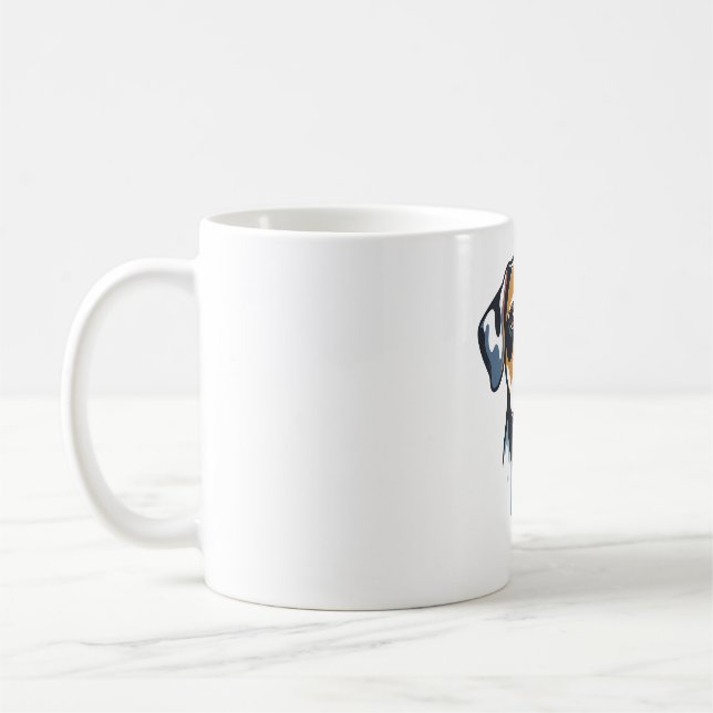 Taza De Café Vibrant Lab Pop Art (Izquierda)