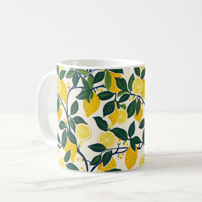 Taza De Café Vibrant Lemon Grove (Anverso izquierdo)