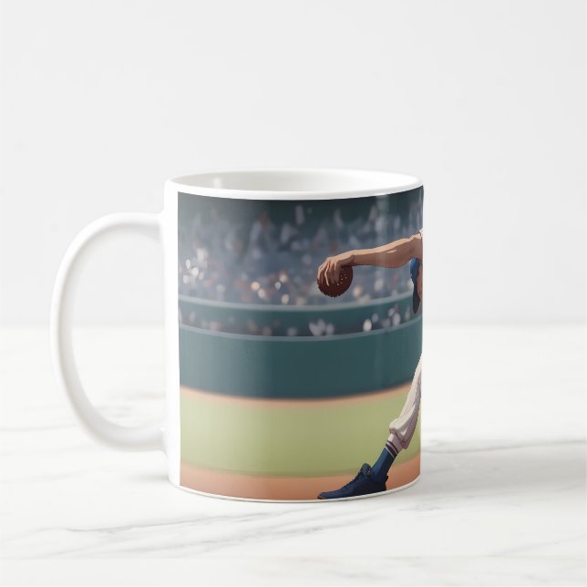 Taza De Café Vibrant "Less Is More" Abstract Graphic (Izquierda)