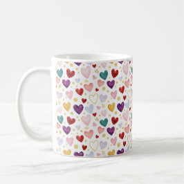 Taza De Café Vibrant Multicolor Watercolor & Gold Confetti