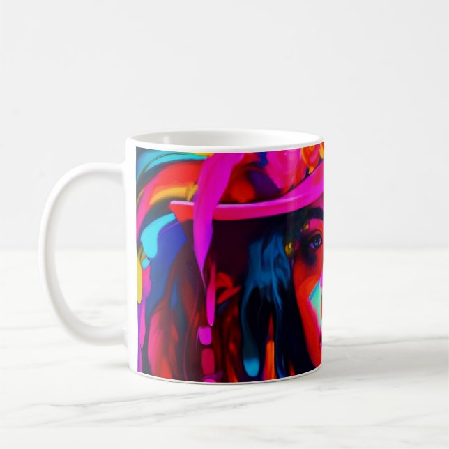 Taza De Café Vibrant Muse (Izquierda)