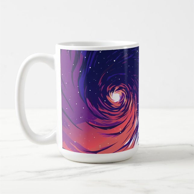 Taza De Café Vibrant Swirling Galaxy with Bright Center (Izquierda)