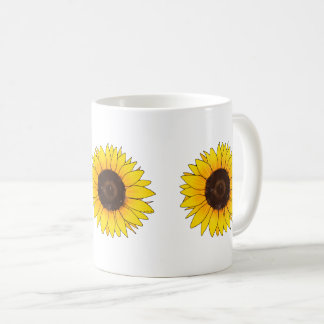 Taza De Café Vibrant Yellow Sunflower Bloom
