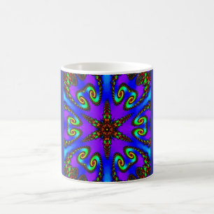 Taza De Café Vibrante arte digital-kaleidoskope