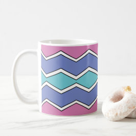 Taza De Café Vibrante Picos ZigZag