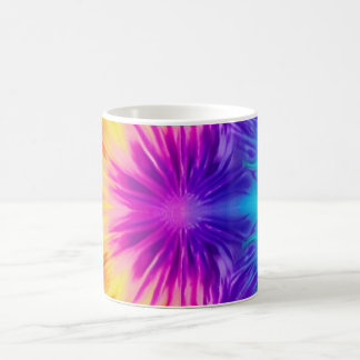 Taza De Café Vibrante tinte de corbata de arco iris