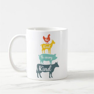 Taza De Café Vibrante Vegan Vibes: Abraza una colorida planta-b