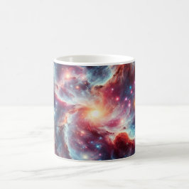Taza De Café Vibrante vórtice cósmico galaxia espacio nebulosa 
