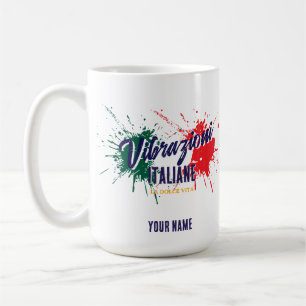 Taza De Café Vibrazioni Italianas de Verano personalizadas