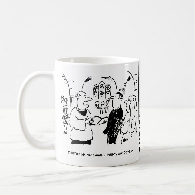 Taza De Café Vicar dice que no hay un pequeño Personalizado de  (Izquierda)
