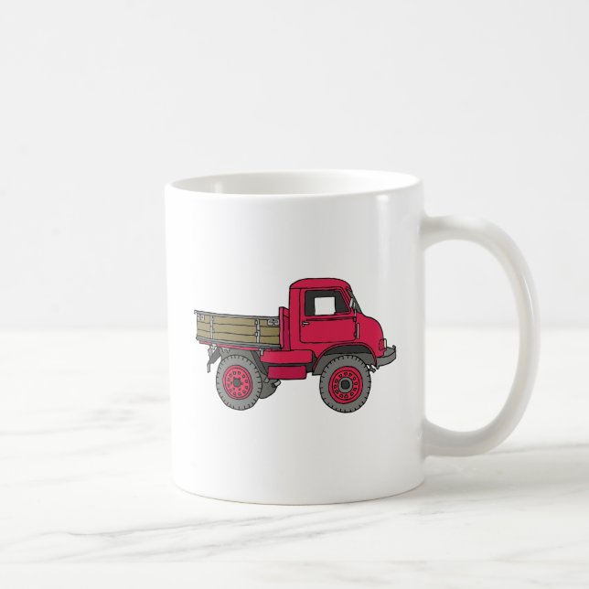 Taza De Café Vicios pequeños rojos, de camiones (Derecha)