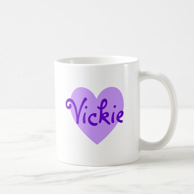 Taza De Café Vickie en morado (Derecha)