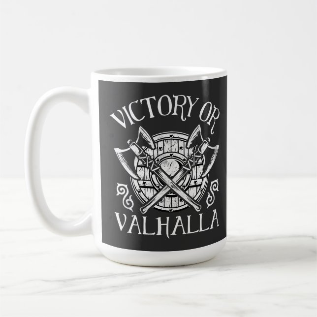 Taza De Café Victoria o Valhalla - Escudo y hacha (Izquierda)