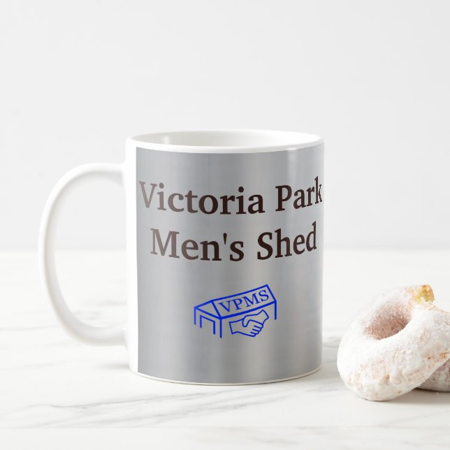 Taza De Café Victoria Park Hombres Shed Mug (Con donut)