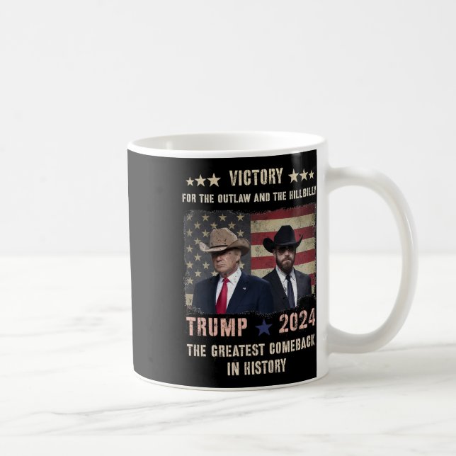 Taza De Café Victoria Vintage Trump Vance Ganamos Fiesta El Ret (Derecha)
