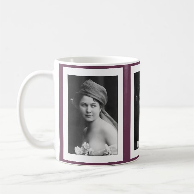Taza De Café Victorian Bride in black and white (Izquierda)