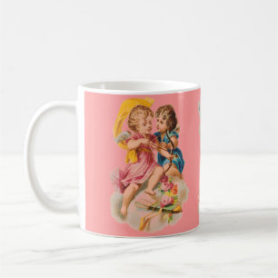 TAZA DE CAFÉ VICTORIAN ERA CHERUB FAIRY & CUPID MUG VALENTINES
