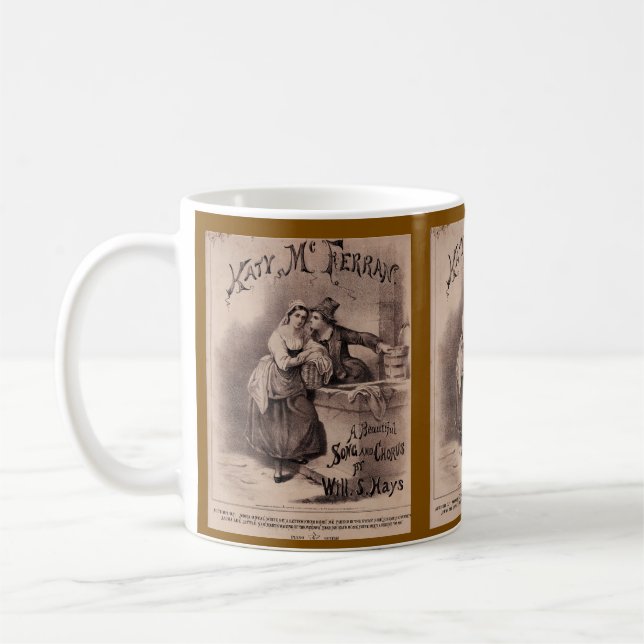 Taza De Café Victorian Era Music Themed Mug (Izquierda)