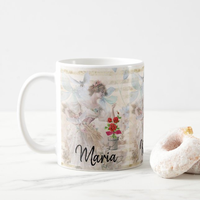 Taza De Café Victoriana Lady Mug (Con donut)