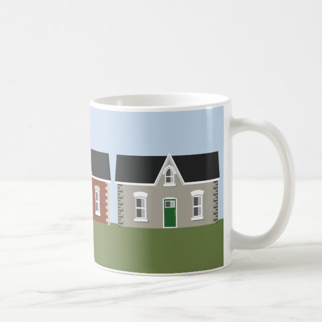 Taza De Café Victoriano Cottages Mug (Derecha)