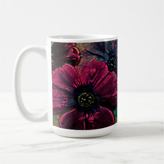 Taza De Café Victoriano Splendor: Exquisito diseño floral