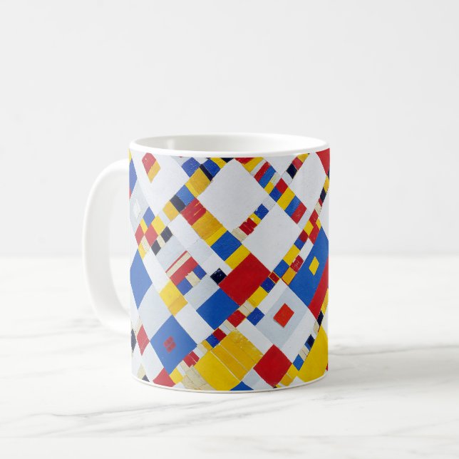 Taza De Café Victory Boogie Woogie, Mondrian (Anverso izquierdo)