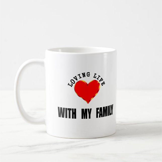 Taza De Café Vida cariñosa con mi familia (Izquierda)