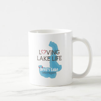 Taza De Café Vida cariñosa del lago, el lago devil's, Michigan