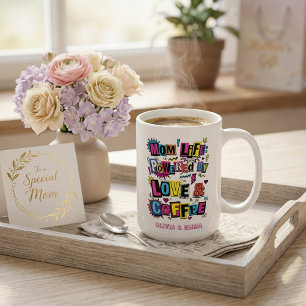 Taza De Café Vida Colorida de Mamá Impulsada por el Amor y el C