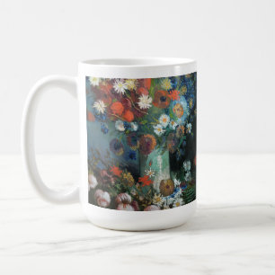 Taza De Café Vida con flores de pradera   Vincent van Gogh