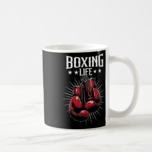 Taza De Café Vida de Boxeo Amantes del Kickboxing Kickboxer Pro