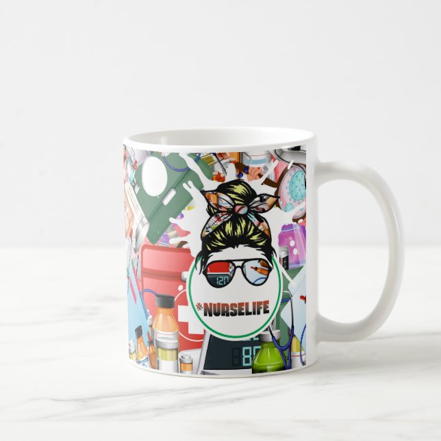 Taza De Café Vida de enfermera (Derecha)