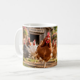 Taza De Café Vida de granja impulsada por gallinas