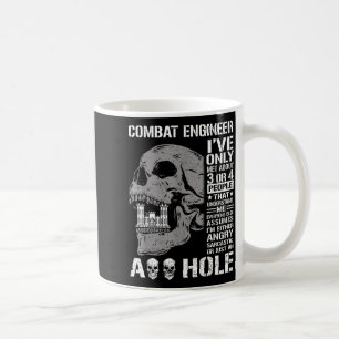 Taza De Café Vida de ingeniero de combate divertida no estoy en