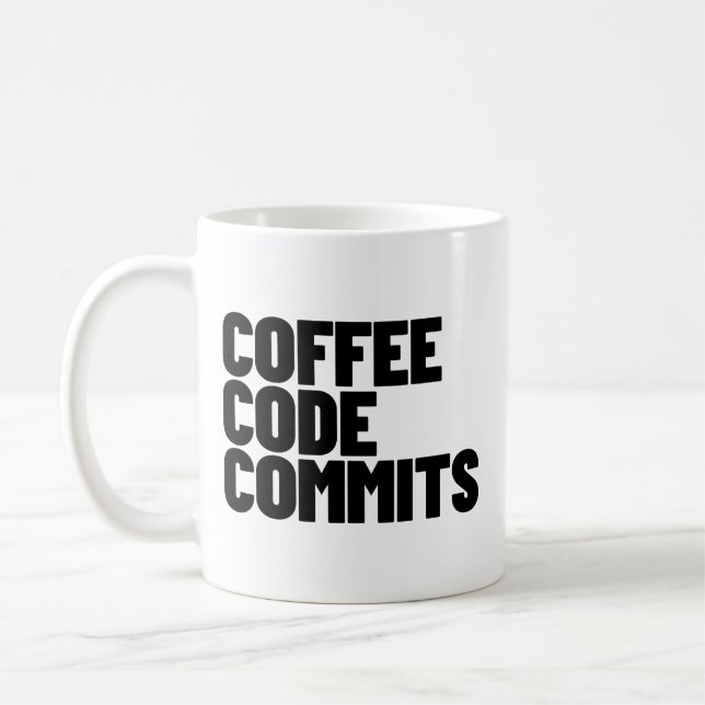 Taza De Café Vida de ingeniero de software: café, código, confi (Izquierda)